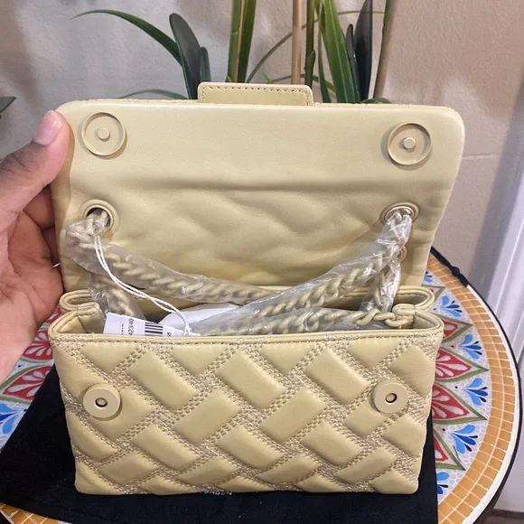 Kurt Geiger London Solid Quilted Mini Kensington Drench Crossbody Bag